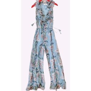 Zimmermann Winsome ruffle silk flowy romper/ jumpsuit size 0